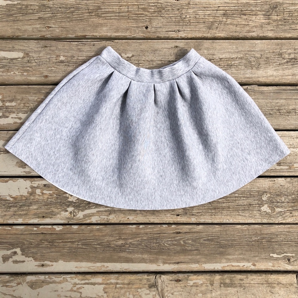 Heathered Light Gray Skater Circle Skirt sz Large - Picture 2 of 4